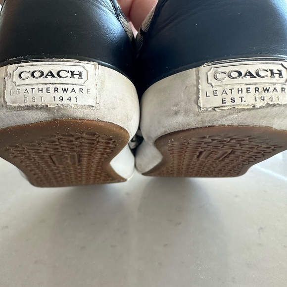 Coach runners - black and white canvas, great used condition - Picture 3 of 10